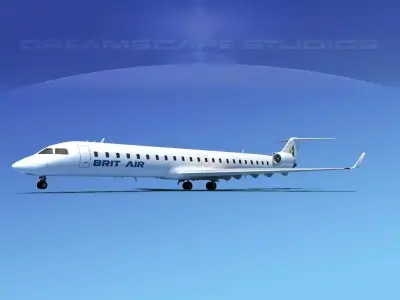 Bombardier CRJ900 Brit Air 3D model