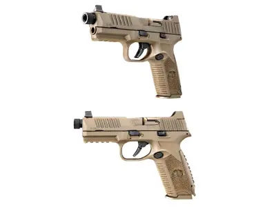 FN 509 Tactical pistol 3D model