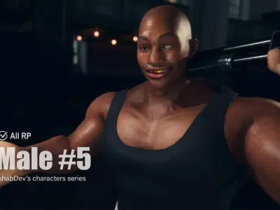 AhabDev Characters Male n5 Low-poly 3D model