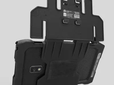 Tactical Tablet MOLLE BasePlate Low-poly 3D model