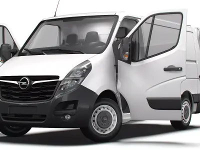 Opel Movano Van L1H1 HQ Interior 2021 3D model