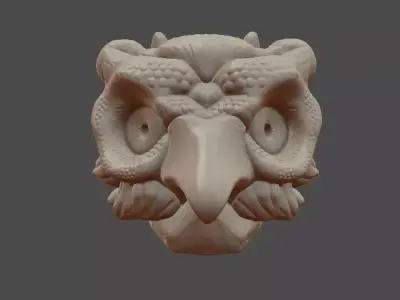 Owl Mask Illusion Free 3D print model