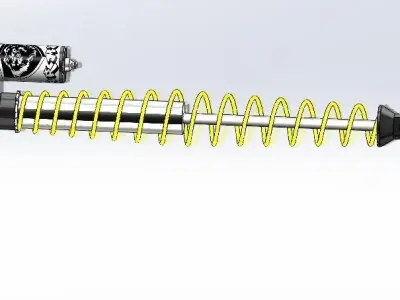 Shock absorber of ATV all terrain vehicle 3D model
