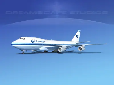 Boeing 747-100 Eastern Airlines 2 3D model