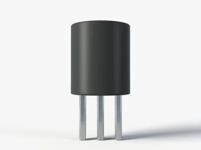 2K PBR Textured Transistor model 3 Low-poly 3D model