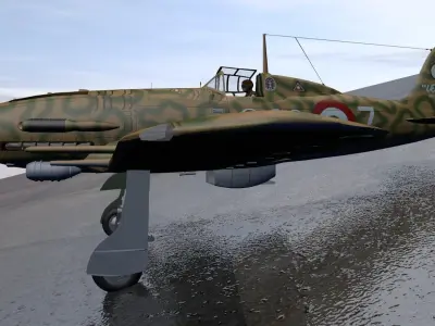 Macchi Mc-205 Veltro 3D model