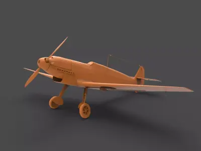 BF109B toy airplane 3D print model