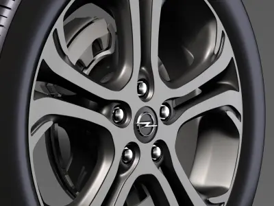 Opel Ampera E wheel 2018 3D model
