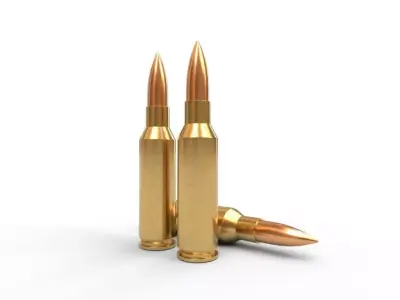 300 Remington SAUM Ammo Low-poly 3D model