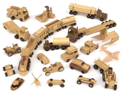 Wooden toy vol 12 3D model