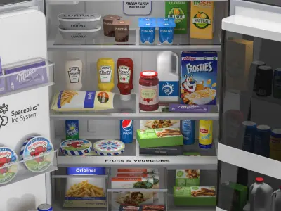 Full Fridge 02 3D model