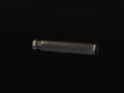 Supressor piece of metal Low-poly 3D model