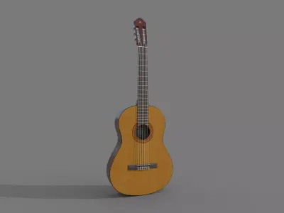 Guitar Low-poly 3D model