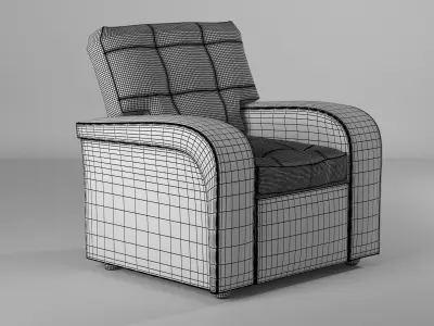 Chair Leathe Free 3D model