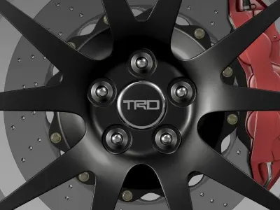 TRD Toyota GT 86 wheel 3D model