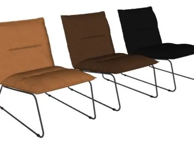 waiting chair seats 3D model