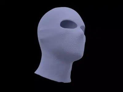 Balaclava v1 003 Low-poly 3D model