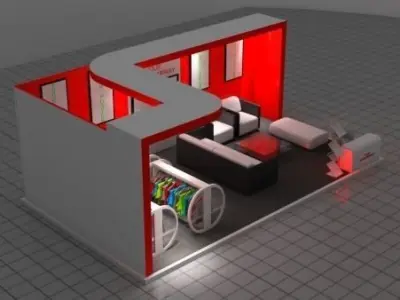 Advertisement Stall 1 3D model