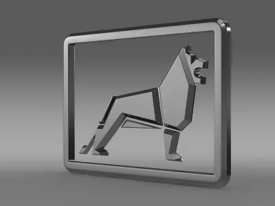 Man new logo 3D model