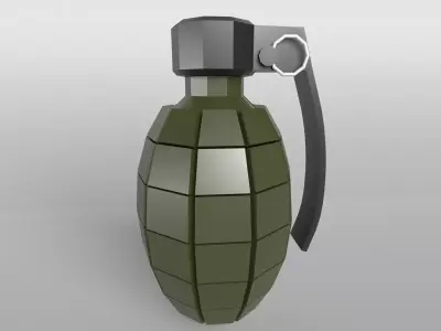 Grenade v1 002 Low-poly 3D model