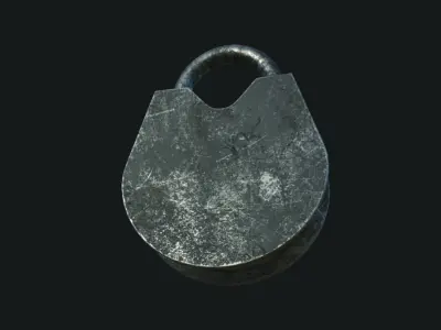 Old Padlock 3D model
