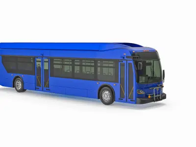 New Flyer XDE40Short bus 3D model