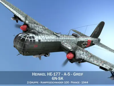 Heinkel He-177 - Greif - 6NSK 3D model