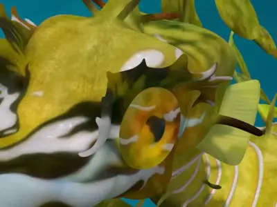 Leafy sea dragon rigged 3D model