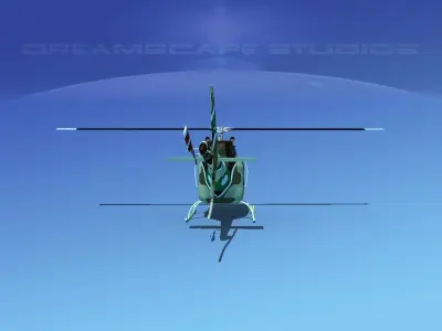 Bell OH-58B Pakistan Army 3D model