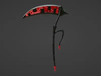 Fantasy Scythe 3D model