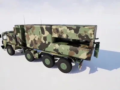 COBRA Counter-Battery Radar Low-poly 3D model