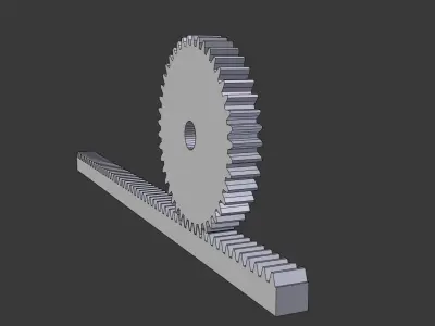 pinion rank 3D model