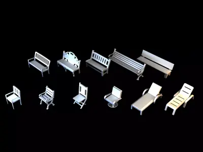 Miniatures - The Sims - Outdoor Seating 3D print model purchase