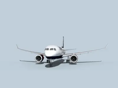 Bombardier CS100 Texair 3D model