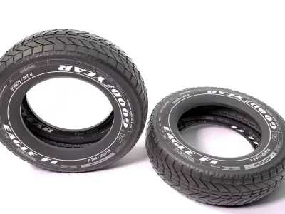 GOOD YEAR TYRE MODEL  Low-poly 3D model
