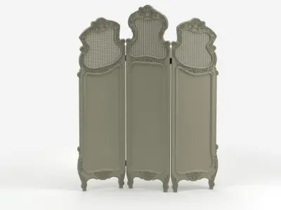 Classic Dressing Screen 3D model