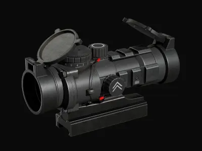 Barris AR Scope Low-poly 3D model