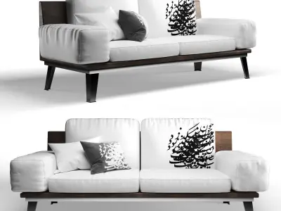 free persian fabric sofa Free 3D model