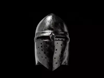 Bascinet Helmet - Schweinsgesicht  3D model