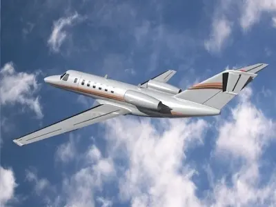 Cessna Citation cj3 private jet 3D model