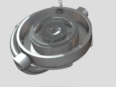 A320 Refuel coupling cap 3D model Download Low-poly 3D model