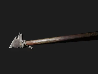 Makeshift Spear Low-poly 3D model