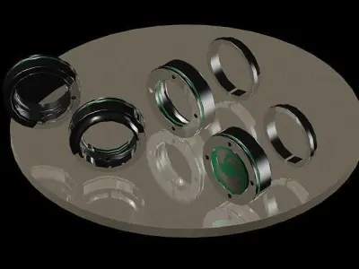 BAR TAPE FINISHING RINGS Free 3D model