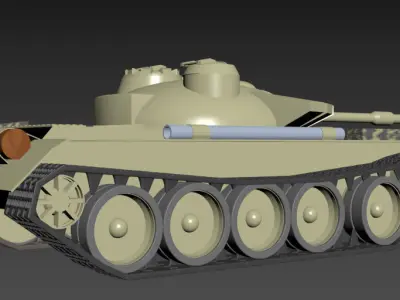 t-72 B tank 3D model