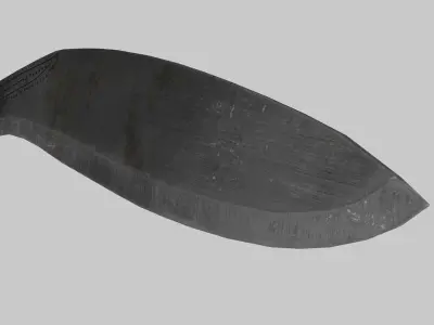 Regimental kukri knife 3D model