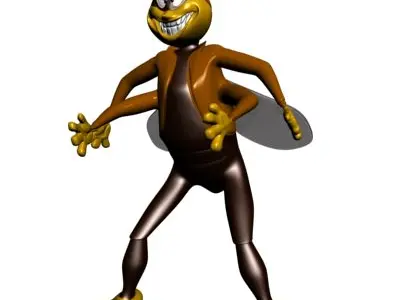 Captain Fly Low-poly 3D model