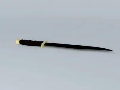 Bowie Hunting Knife Free 3D model