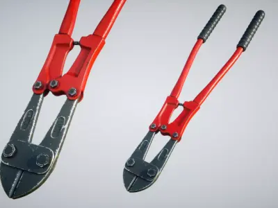 Bolt Cutter Free low-poly 3D model