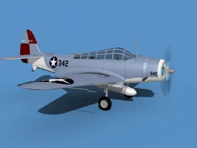Douglas TBD-1 Devestator V14 3D model