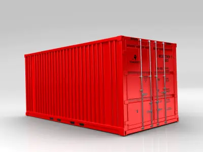 Container Low-poly 3D model